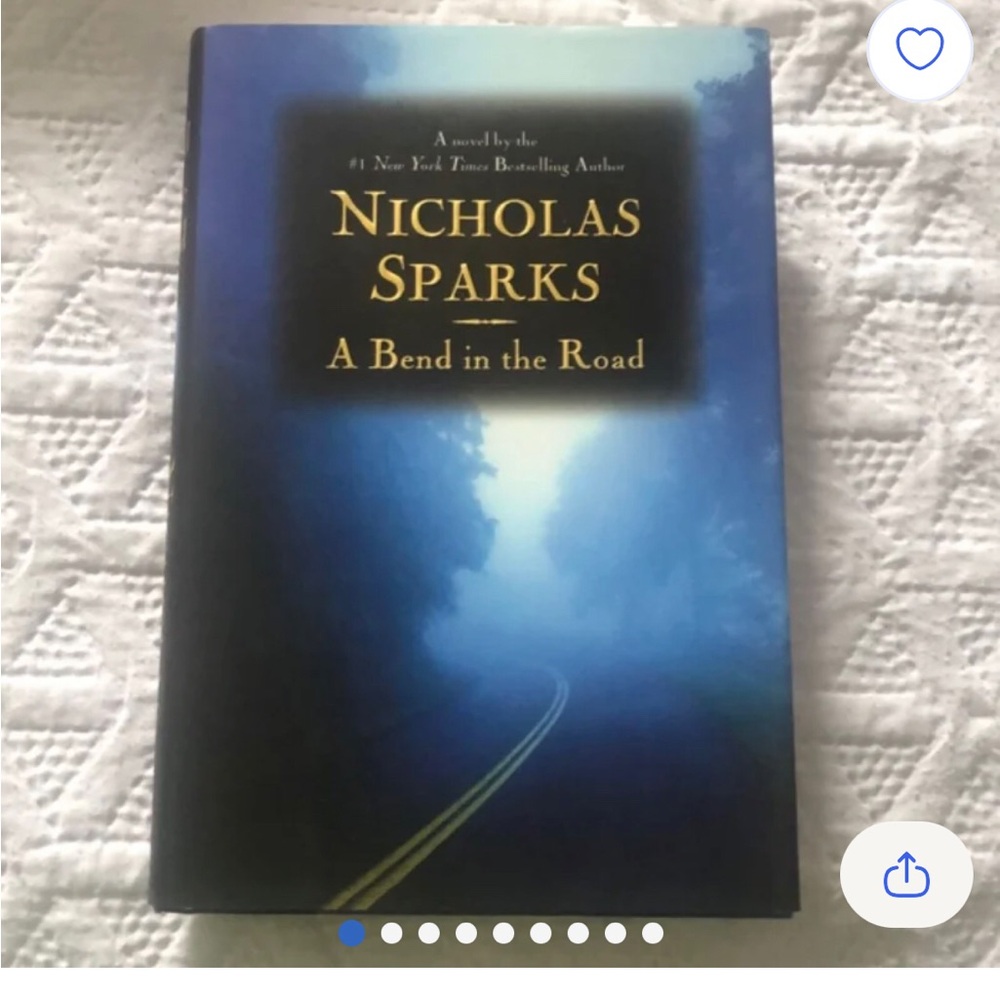 A Bend in the Road Nicholas Sparks First Edition First Print SIGNED